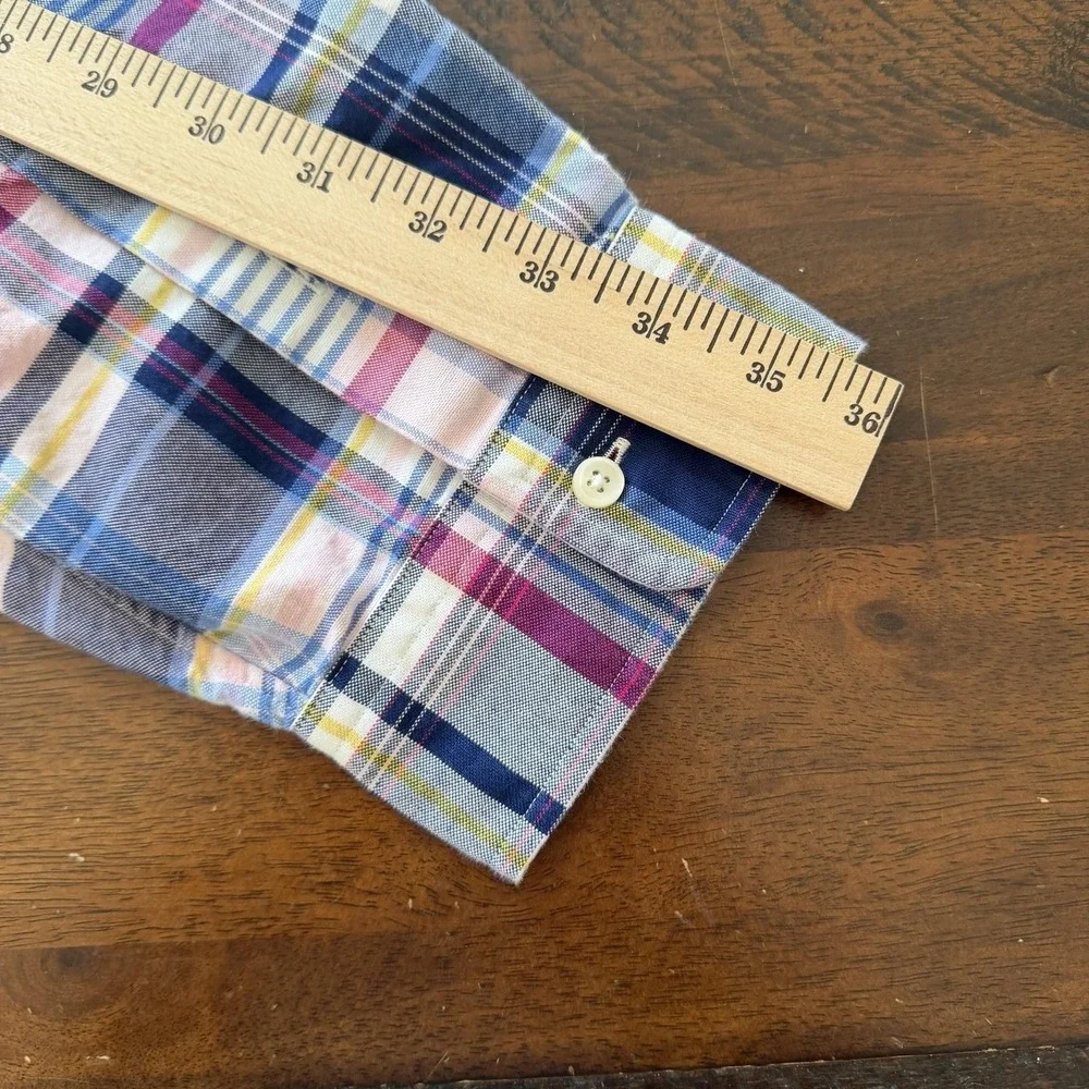 Polo Ralph Lauren Shirt Mens 3XB Multicolor Plaid Long Sleeve Button Down Casual